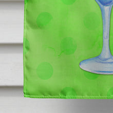 Load image into Gallery viewer, Summer Cocktail Green Polkadot Flag Canvas House Size BB8230CHF