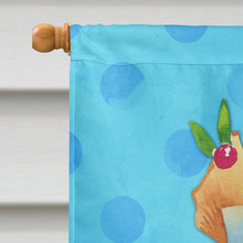 Load image into Gallery viewer, Summer Cocktail Blue Polkadot Flag Canvas House Size BB8231CHF