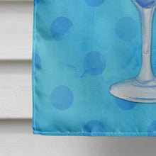 Load image into Gallery viewer, Summer Cocktail Blue Polkadot Flag Canvas House Size BB8231CHF