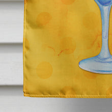 Load image into Gallery viewer, Summer Cocktail Yellow Polkadot Flag Canvas House Size BB8232CHF