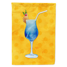 Load image into Gallery viewer, Summer Cocktail Yellow Polkadot Flag Canvas House Size BB8232CHF