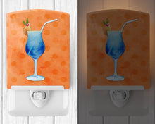 Load image into Gallery viewer, Summer Cocktail Orange Polkadot Ceramic Night Light BB8233CNL