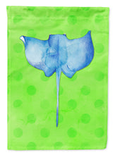 Load image into Gallery viewer, Sting Ray Green Polkadot Garden Flag - Outdoor Decorative Yard Flag BB8235GF