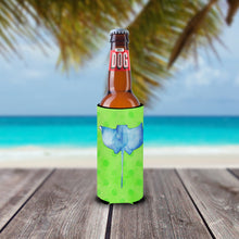Load image into Gallery viewer, Sting Ray Green Polkadot   Hugger for slim cans BB8235MUK
