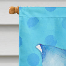 Load image into Gallery viewer, Sting Ray Blue Polkadot Flag Canvas House Size BB8236CHF