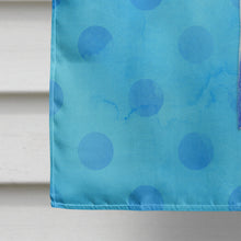 Load image into Gallery viewer, Sting Ray Blue Polkadot Flag Canvas House Size BB8236CHF