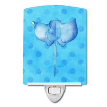 Load image into Gallery viewer, Sting Ray Blue Polkadot Ceramic Night Light BB8236CNL
