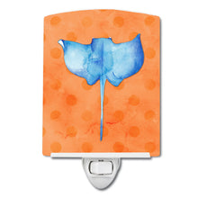 Load image into Gallery viewer, Sting Ray Orange Polkadot Ceramic Night Light BB8238CNL