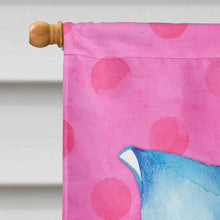 Load image into Gallery viewer, Sting Ray Pink Polkadot Flag Canvas House Size BB8239CHF
