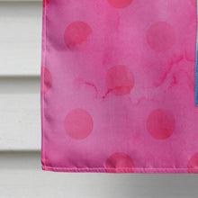 Load image into Gallery viewer, Sting Ray Pink Polkadot Flag Canvas House Size BB8239CHF