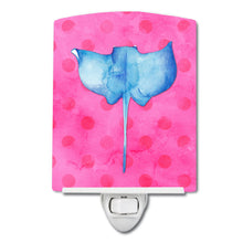 Load image into Gallery viewer, Sting Ray Pink Polkadot Ceramic Night Light BB8239CNL