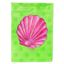 Load image into Gallery viewer, Pink Sea Shell Green Polkadot Flag Canvas House Size BB8240CHF