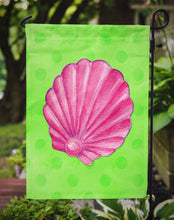 Load image into Gallery viewer, Pink Sea Shell Green Polkadot Garden Flag - Outdoor Decorative Yard Flag BB8240GF