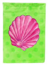 Load image into Gallery viewer, Pink Sea Shell Green Polkadot Garden Flag - Outdoor Decorative Yard Flag BB8240GF