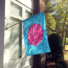 Load image into Gallery viewer, Pink Sea Shell Blue Polkadot Flag Canvas House Size BB8241CHF