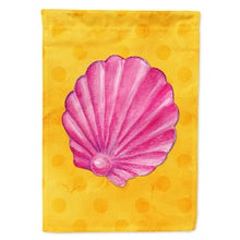 Load image into Gallery viewer, Pink Sea Shell Yellow Polkadot Flag Canvas House Size BB8242CHF