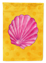 Load image into Gallery viewer, Pink Sea Shell Yellow Polkadot Garden Flag - Outdoor Decorative Yard Flag BB8242GF