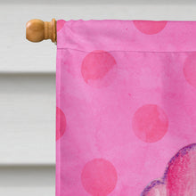 Load image into Gallery viewer, Pink Sea Shell Pink Polkadot Flag Canvas House Size BB8244CHF