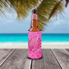 Load image into Gallery viewer, Pink Sea Shell Pink Polkadot   Hugger for slim cans BB8244MUK