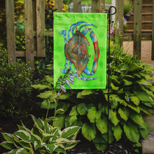 Load image into Gallery viewer, Blue Crab Green Polkadot Garden Flag - Outdoor Decorative Yard Flag BB8245GF