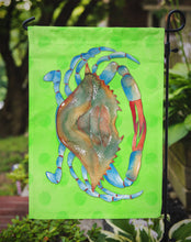 Load image into Gallery viewer, Blue Crab Green Polkadot Garden Flag - Outdoor Decorative Yard Flag BB8245GF