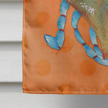 Load image into Gallery viewer, Blue Crab Orange Polkadot Flag Canvas House Size BB8248CHF