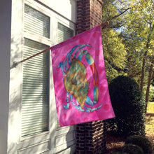 Load image into Gallery viewer, Blue Crab Pink Polkadot Flag Canvas House Size BB8249CHF