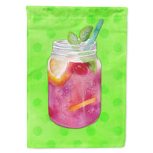 Load image into Gallery viewer, Mason Jar Cocktail Green Polkadot Flag Canvas House Size BB8250CHF