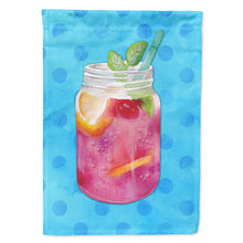 Load image into Gallery viewer, Mason Jar Cocktail Blue Polkadot Flag Canvas House Size BB8251CHF