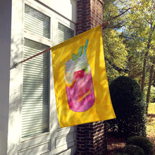 Load image into Gallery viewer, Mason Jar Cocktail Yellow Polkadot Flag Canvas House Size BB8252CHF