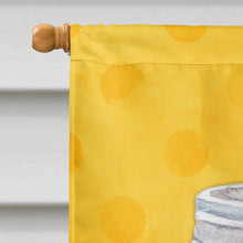 Load image into Gallery viewer, Mason Jar Cocktail Yellow Polkadot Flag Canvas House Size BB8252CHF