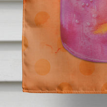 Load image into Gallery viewer, Mason Jar Cocktail Orange Polkadot Flag Canvas House Size