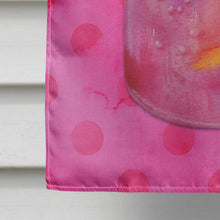 Load image into Gallery viewer, Mason Jar Cocktail Pink Polkadot Flag Canvas House Size BB8254CHF