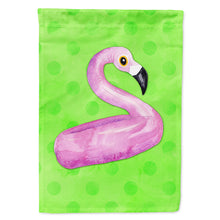 Load image into Gallery viewer, Flamingo Floaty Green Polkadot Flag Canvas House Size BB8255CHF