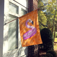 Load image into Gallery viewer, Flamingo Floaty Orange Polkadot Flag Canvas House Size BB8258CHF
