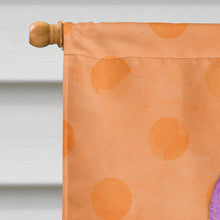 Load image into Gallery viewer, Flamingo Floaty Orange Polkadot Flag Canvas House Size BB8258CHF