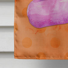 Load image into Gallery viewer, Flamingo Floaty Orange Polkadot Flag Canvas House Size BB8258CHF