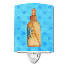 Load image into Gallery viewer, Message in a Bottle Blue Polkadot Ceramic Night Light BB8261CNL