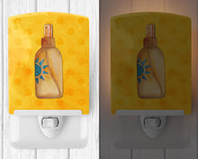 Load image into Gallery viewer, Message in a Bottle Yellow Polkadot Ceramic Night Light BB8262CNL