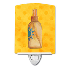 Load image into Gallery viewer, Message in a Bottle Yellow Polkadot Ceramic Night Light BB8262CNL