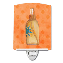 Load image into Gallery viewer, Message in a Bottle Orange Polkadot Ceramic Night Light BB8263CNL