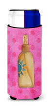 Load image into Gallery viewer, Message in a Bottle Pink Polkadot   Hugger for slim cans BB8264MUK