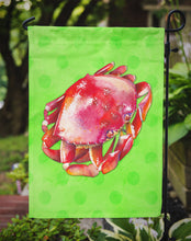 Load image into Gallery viewer, Crab Green Polkadot Garden Flag - Outdoor Decorative Yard Flag BB8265GF