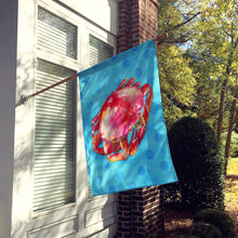Load image into Gallery viewer, Crab Blue Polkadot Flag Canvas House Size BB8266CHF