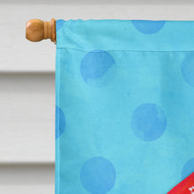 Load image into Gallery viewer, Crab Blue Polkadot Flag Canvas House Size BB8266CHF