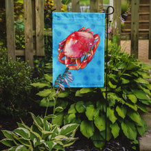 Load image into Gallery viewer, Crab Blue Polkadot Garden Flag - Outdoor Decorative Yard Flag BB8266GF