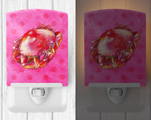 Load image into Gallery viewer, Crab Pink Polkadot Ceramic Night Light BB8269CNL