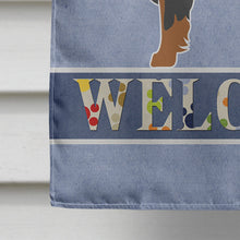 Load image into Gallery viewer, Gordon Setter Welcome Flag Canvas House Size BB8274CHF