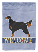 Load image into Gallery viewer, Gordon Setter Welcome Garden Flag - Outdoor Decorative Yard Flag BB8274GF