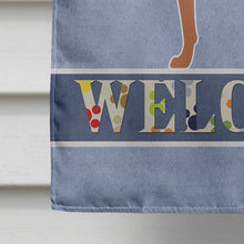 Load image into Gallery viewer, Rhodesian Ridgeback Welcome Flag Canvas House Size BB8277CHF